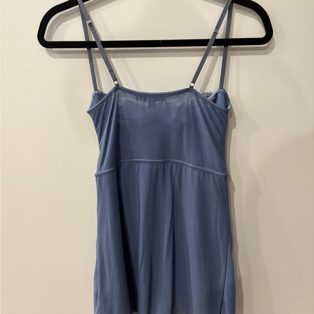 Urban Outfitters Blue Mesh + Lace Party Dress - Picture 3 of 8